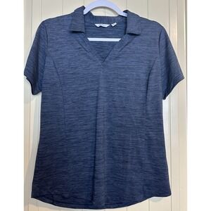 Lady Hagen Women's Golf Short Sleeve Polo Shirt heathered gray sz‎ M GUC